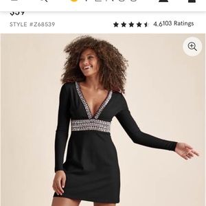 Venus , black dress , never worn .